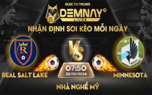 Link xem trực tiếp trận Real Salt Lake vs Minnesota United FC, lúc 07h50 ngày 30/10/2024, Nhà Nghề Mỹ