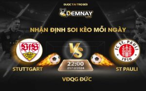 Link xem trực tiếp trận Stuttgart vs St Pauli, lúc 22h00 ngày 21/12/2024, VĐQG Đức