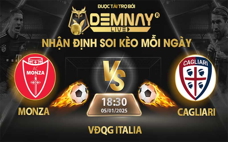 Link xem trực tiếp trận Monza vs Cagliari, lúc 18h30 ngày 05/01/2025, VĐQG Italia